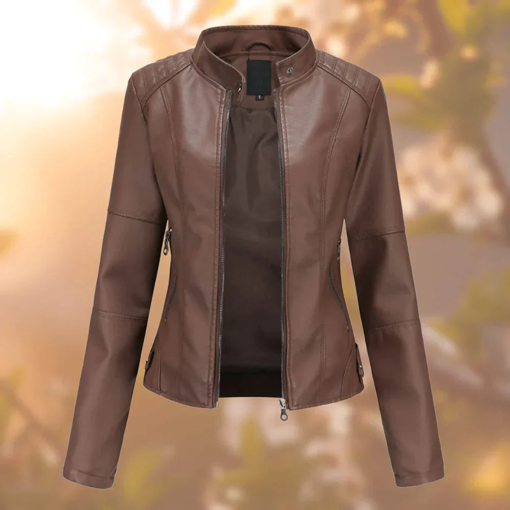Kurze Damenjacke mit zeitgemäßer Erscheinung