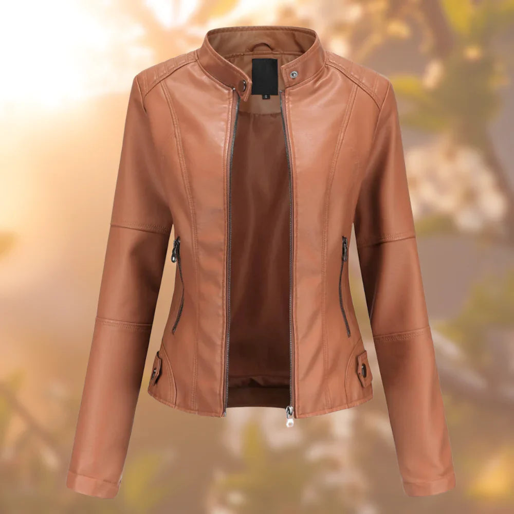 Kurze Damenjacke mit zeitgemäßer Erscheinung