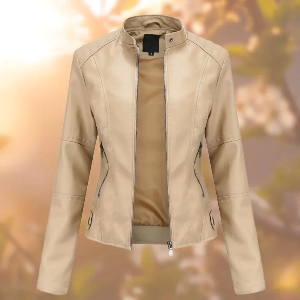 Kurze Damenjacke mit zeitgemäßer Erscheinung