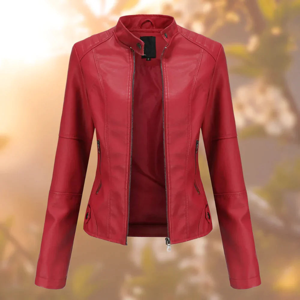 Kurze Damenjacke mit zeitgemäßer Erscheinung