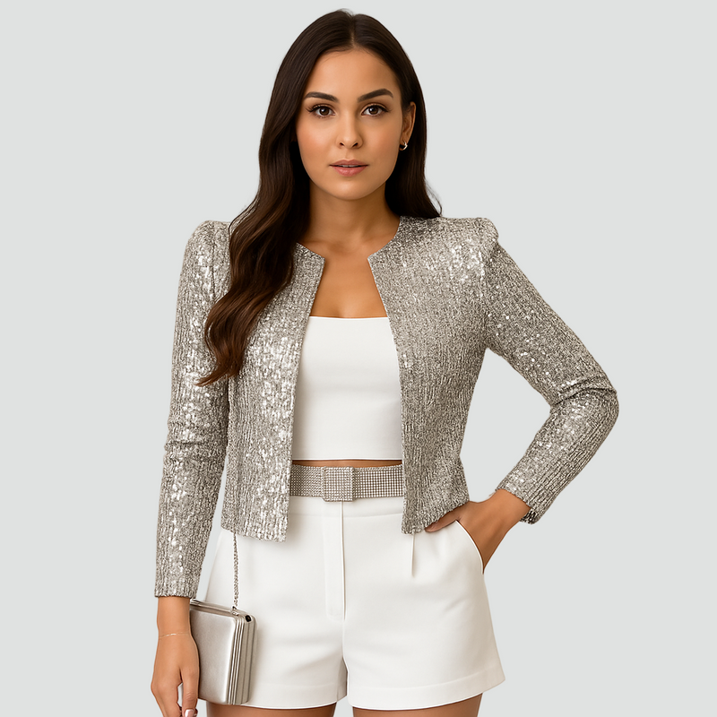 Kurzer Damen Blazer mit auffälliger Ausstrahlung