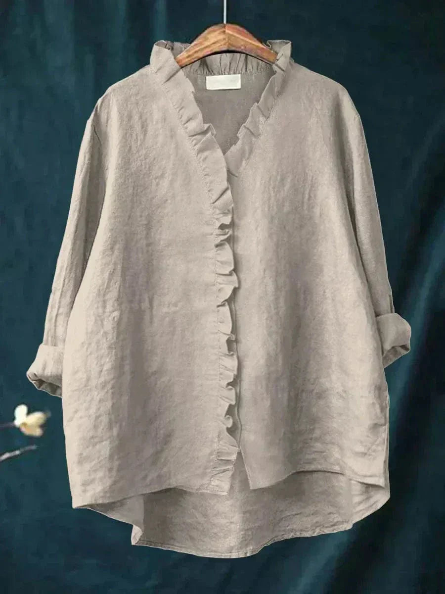 Sommerliche Damen Bluse mit weiter und lockerer Form