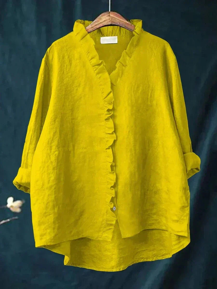 Sommerliche Damen Bluse mit weiter und lockerer Form