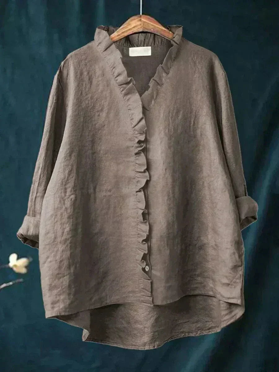 Sommerliche Damen Bluse mit weiter und lockerer Form