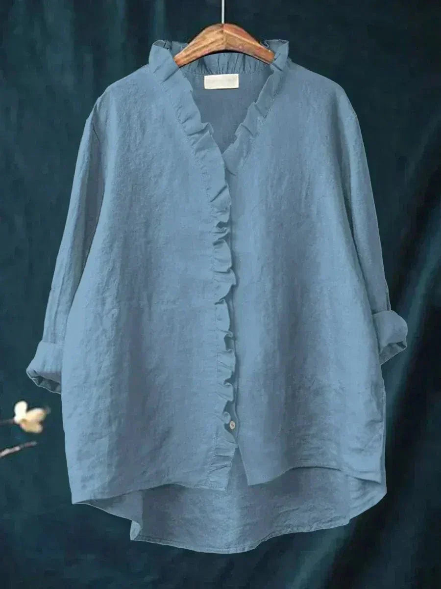 Sommerliche Damen Bluse mit weiter und lockerer Form