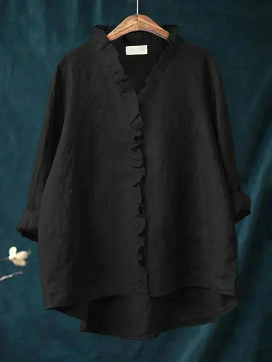 Sommerliche Damen Bluse mit weiter und lockerer Form