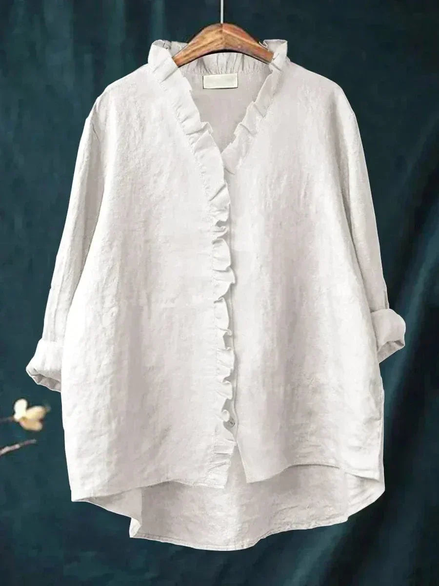 Sommerliche Damen Bluse mit weiter und lockerer Form