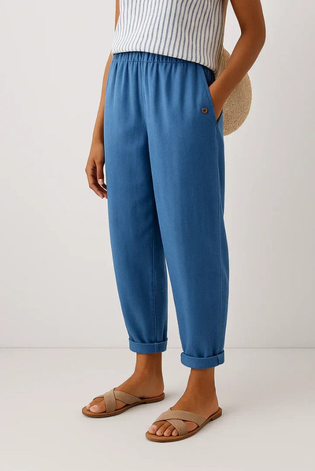 Sommerliche Damen Hose mit lockerer Sommerform