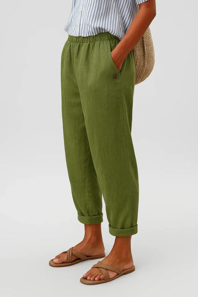 Sommerliche Damen Hose mit lockerer Sommerform