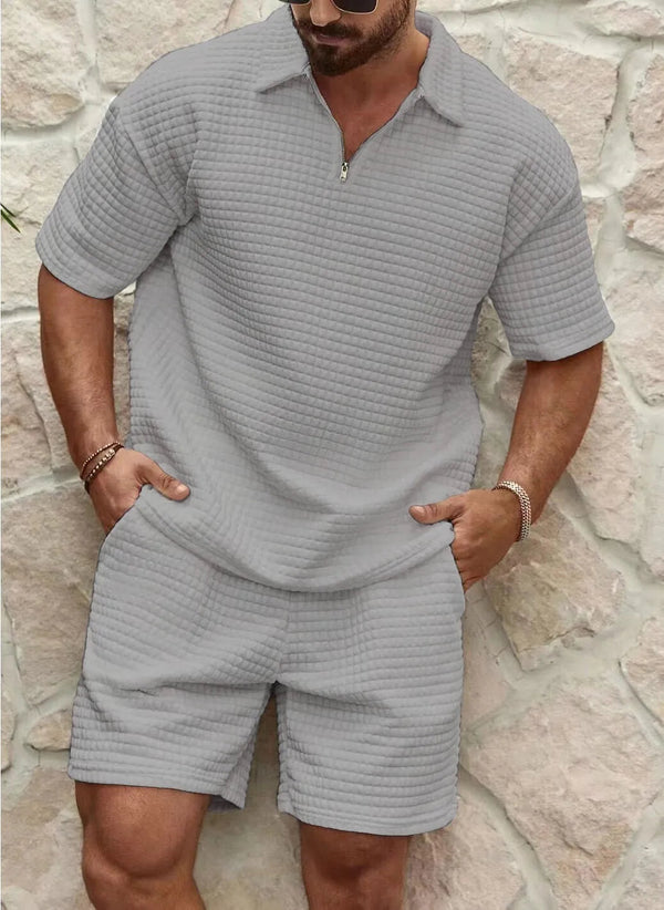 Herren Sommerset mit Polohemd und Shorts