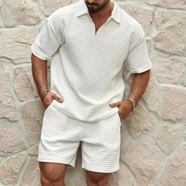 Herren Sommerset mit Polohemd und Shorts
