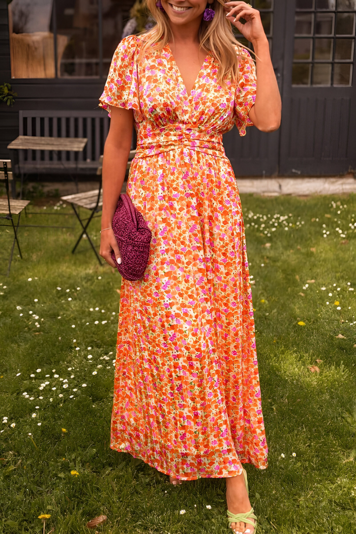 Elegantes Maxikleid mit schönen Ärmeln