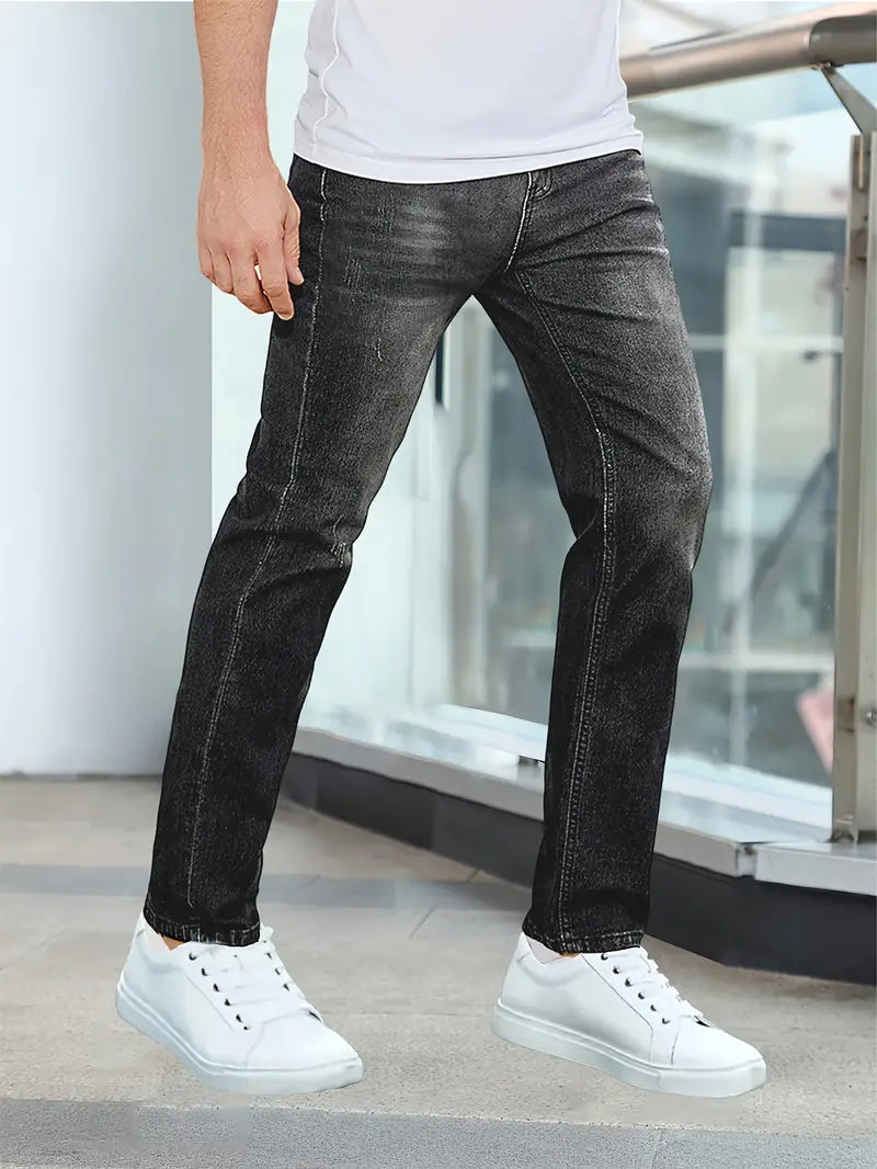 Moderne Herren Hose mit geradem Schnitt