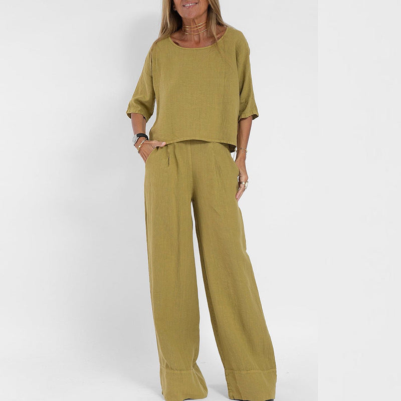 Damen Sommer Set mit weiter Hose