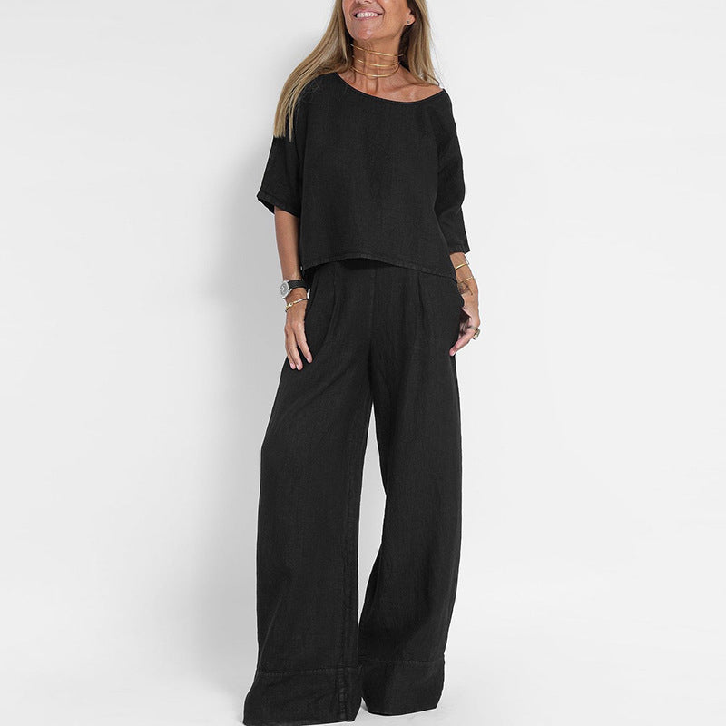 Damen Sommer Set mit weiter Hose