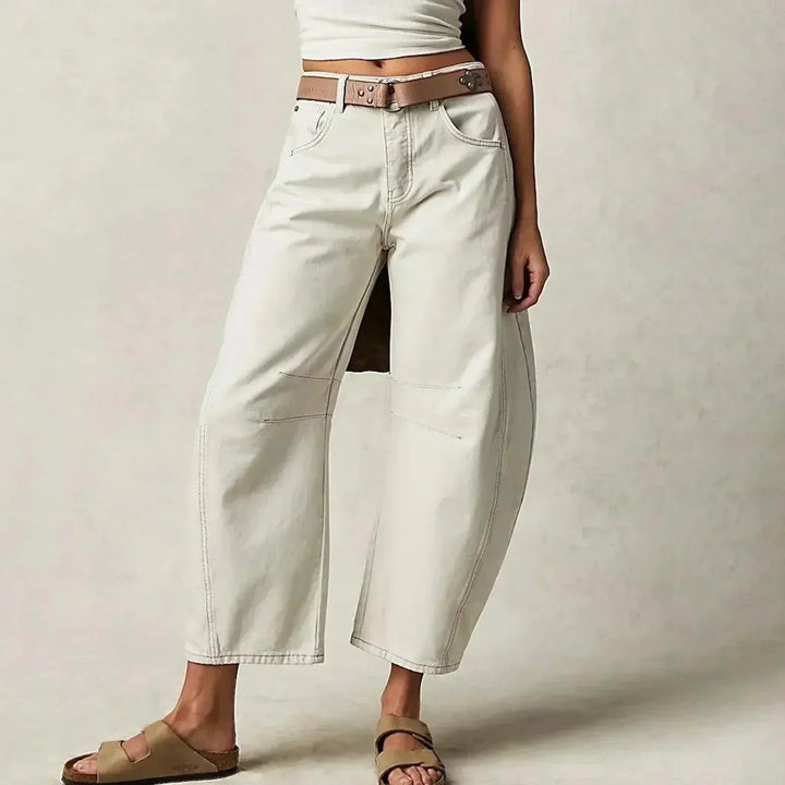 Damenhose mit lockerem geradem Schnitt