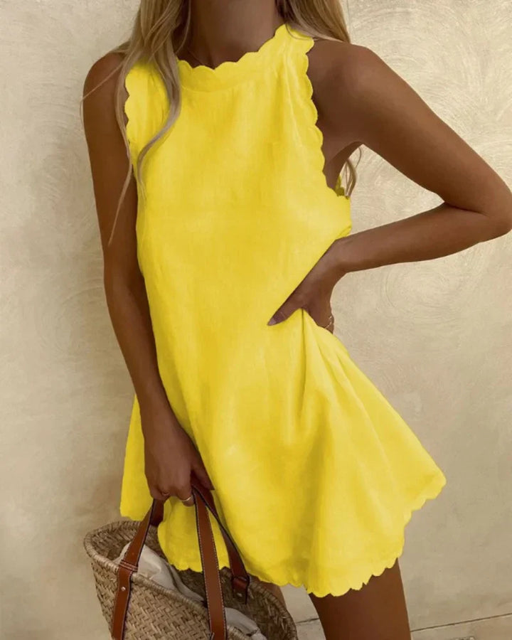 Kurzes Sommerkleid in A Linien Form
