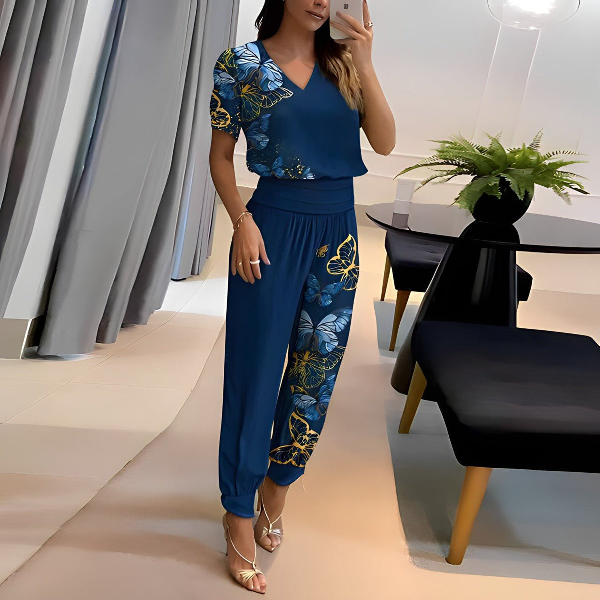 Sommer Set mit Bluse und Hose
