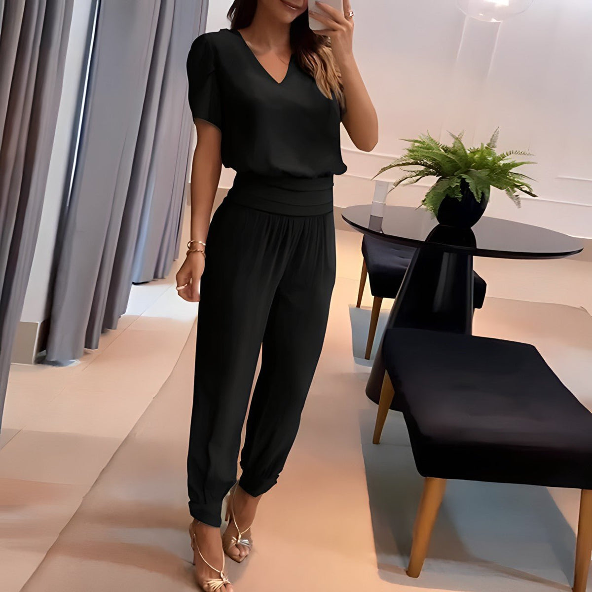 Sommer Set mit Bluse und Hose
