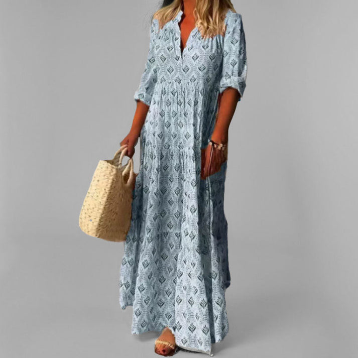 Weites langes Kleid mit stilvoller klassischer Ausstrahlung