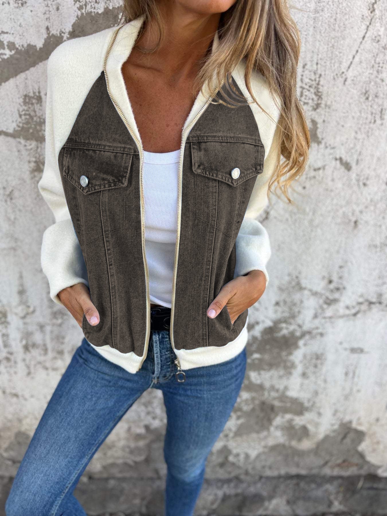 Zeitgemäße Damenjacke mit eleganter Formgebung