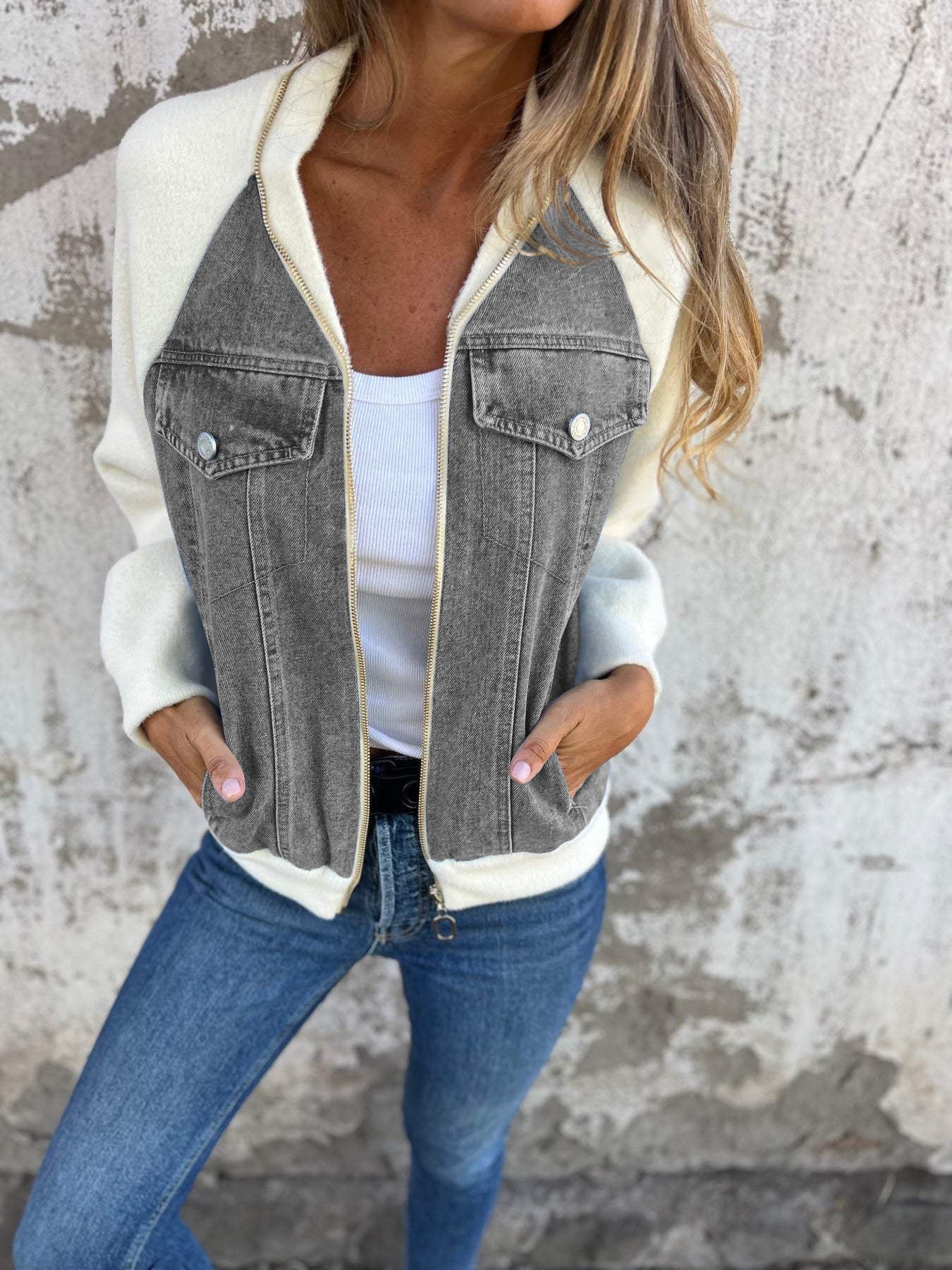 Zeitgemäße Damenjacke mit eleganter Formgebung