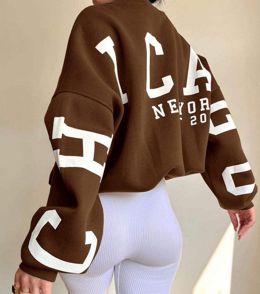 Zeitgemäßer Damen-Pullover mit klarer Optik