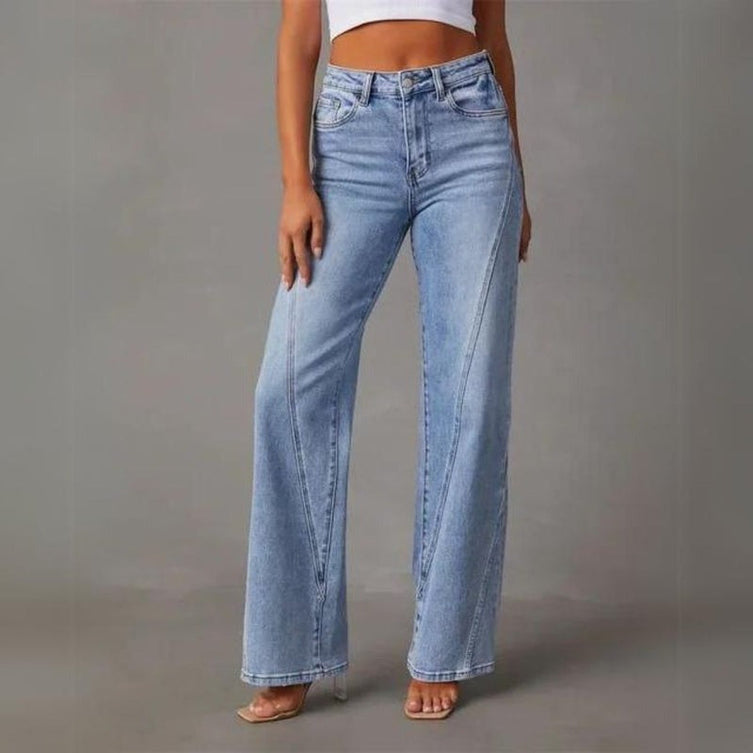 Weit geschnittene Damenhose mit Taschen für den Alltag