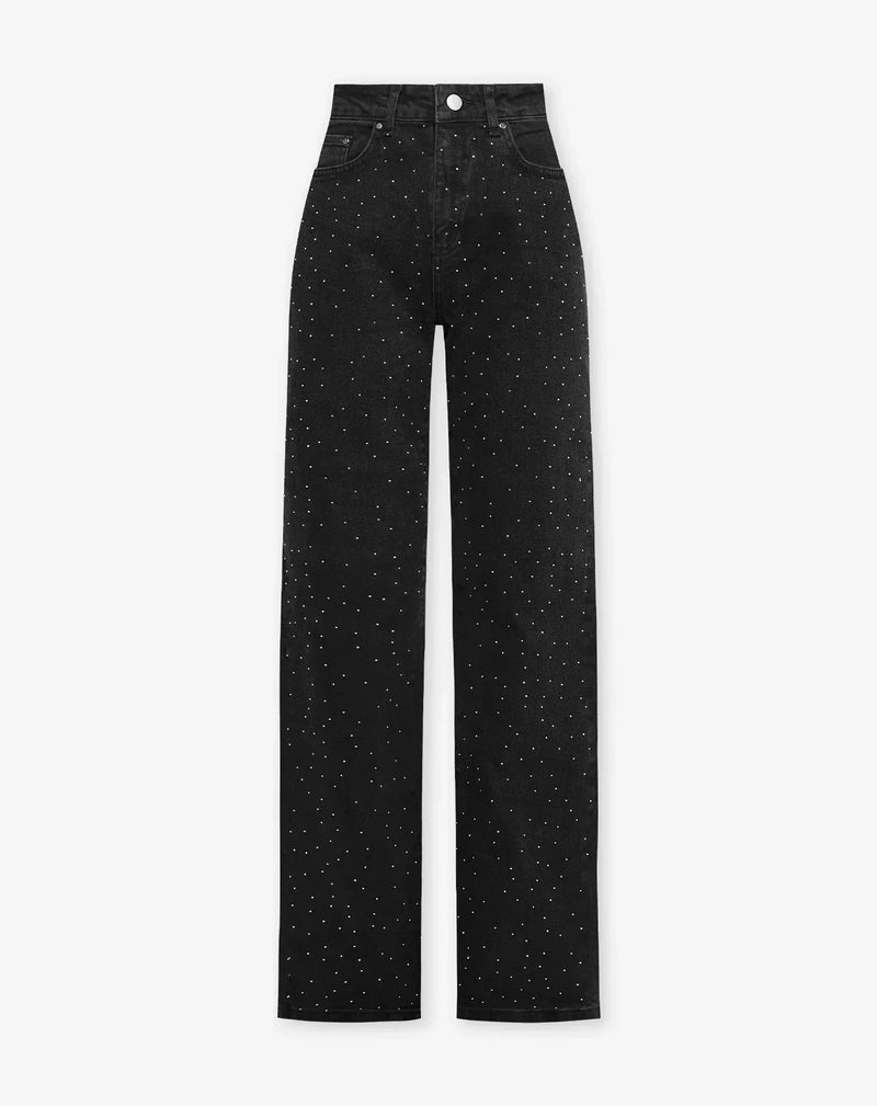 Glänzende Damenhose für festliche Momente