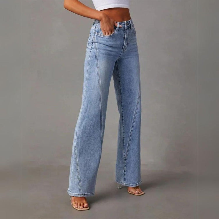 Weit geschnittene Damenhose mit Taschen für den Alltag