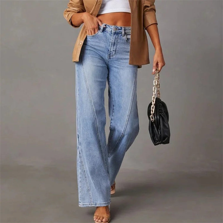 Weit geschnittene Damenhose mit Taschen für den Alltag