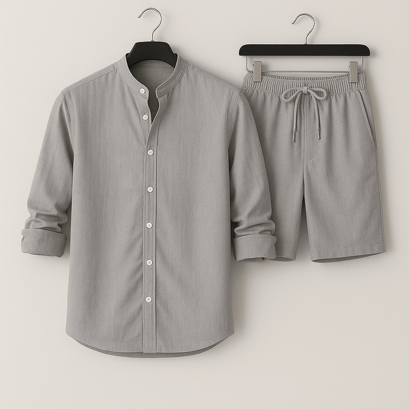Herren Set mit Hemd und kurzer Hose