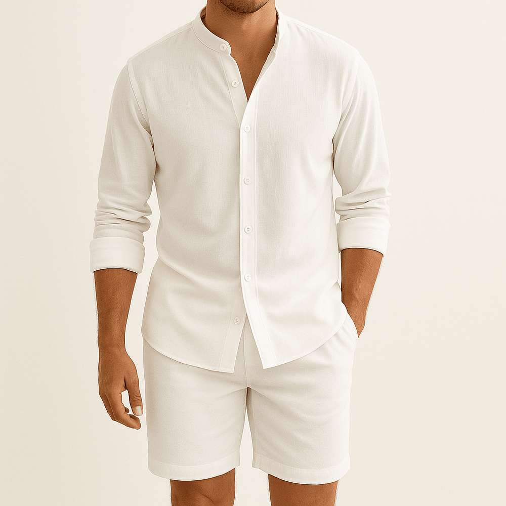 Herren Set mit Hemd und kurzer Hose