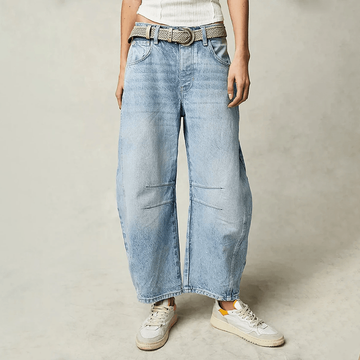 Damenhose mit lockerem geradem Schnitt
