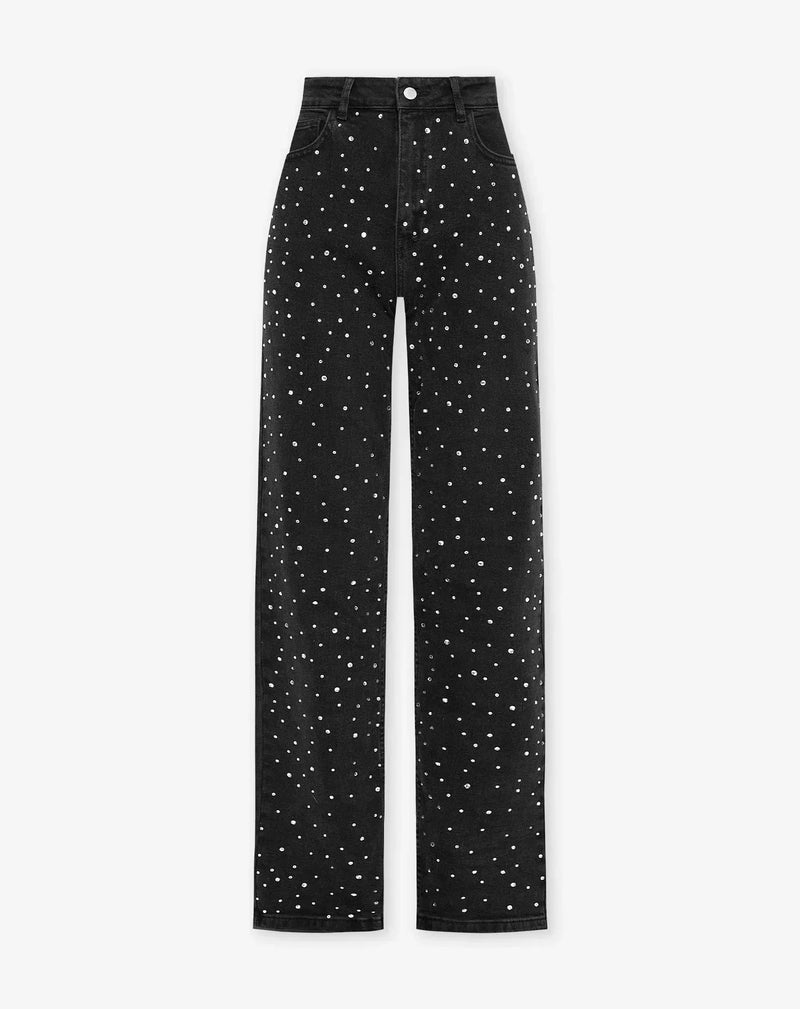Glänzende Damenhose für festliche Momente